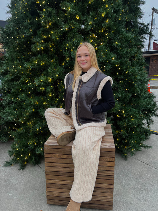 Jordyn Cable Knit Pants