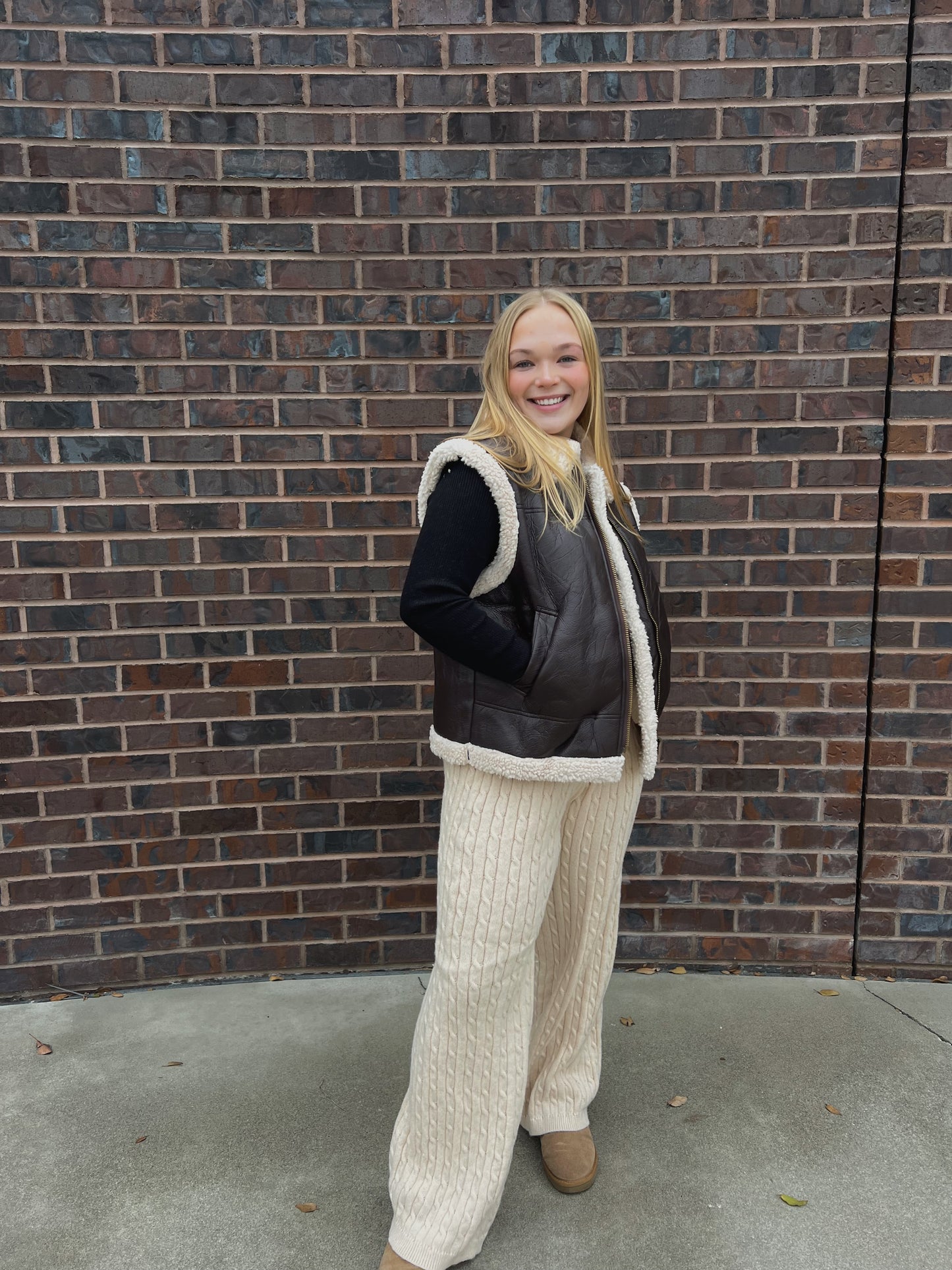 Jordyn Cable Knit Pants